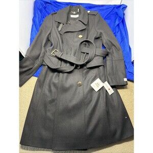 NWT Calvin Klein Women’s Double Breasted Button-Down Trench Coat Sz 12 MSRP $400